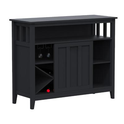 China Sideboard Hutch Sliding Door Sideboard Cabinet MDF Sideboard Wine Storage Cupboard Cabinet New for sale