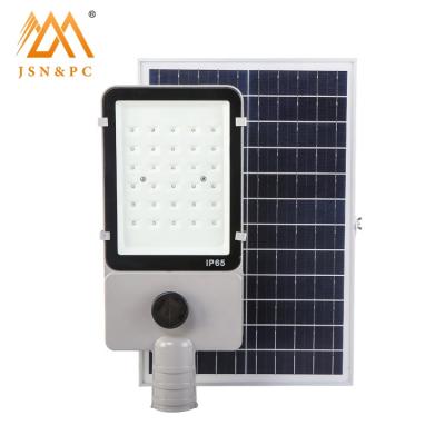 China Lighting control + street light ip65 30w high quality outdoor light waterproof solar led radar control for sale