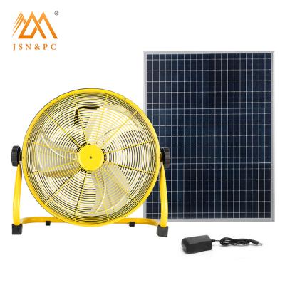 China Outdoor Portable 10w DC Three-leaf Solar Fan Energy Saving Rechargeable Solar Fan for sale