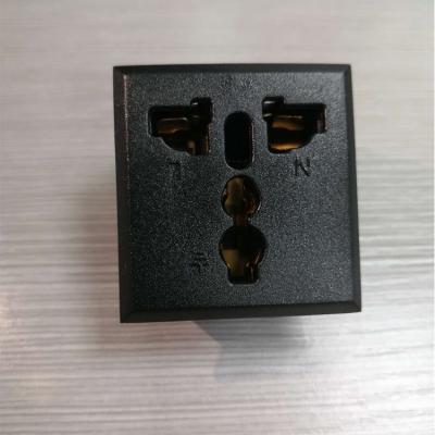 China Black Residential/Versatile Mini Wall Socket Electric Power Household Plug for sale