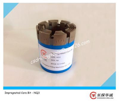 China NQ3 High Quality Synthetic Wireline Impregnated diamond core bit for sale