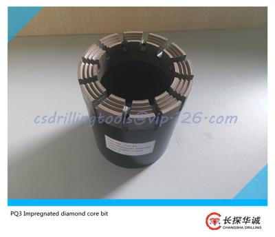 China PQ3 High Quality Synthetic Wireline diamond core bit for mining exploration for sale