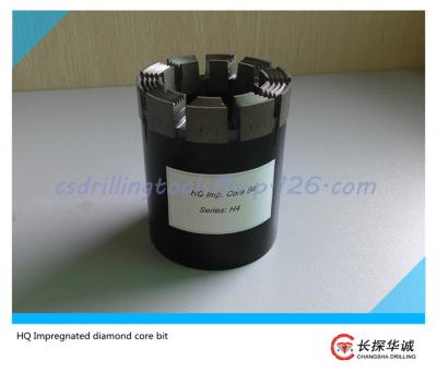 China Hot sales! HQ High Quality Synthetic Wireline Impregnated diamond core bit for mining exploration for sale