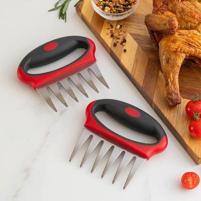 China Easily Cleaned Multifunctional Cook Tool Meat Claws Bear Claws Bear Claws Chicken Shredder Pork Shredder Stainless Steel BBQ Red Meat Claws for sale