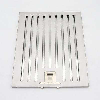 China Commercial Stainless Steel Kitchen Duct Exhaust Grease Baffle Hood Filters Restaurant for sale