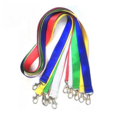 China Nylon Lanyard Free Sample Customized Printed Logo Neck Straps Rope Badge Lanyard For Keys Id Cards for sale