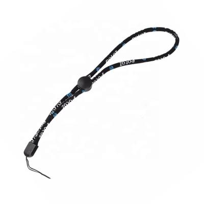 China Round Lanyard Rope Camera USB Hand Strap String Lanyard Black Nylon Adjustable Wrist Rope Lanyard for sale