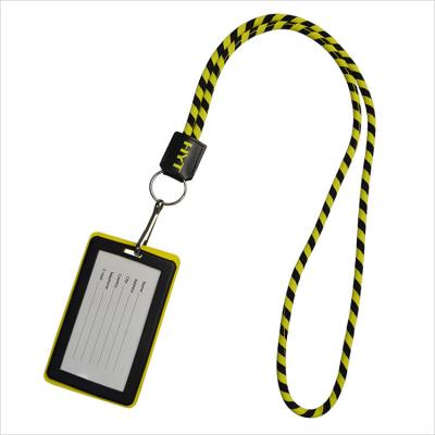 China Custom High Quality Lanyard Round Neck Strap Polyester Free Sample Polyester Rope for sale