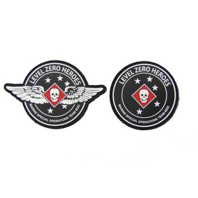 China OEM Sweater Garment Handmade Repair Sew On Irregular Shaped Apparel Logo Badge PVC Rubber Patch for sale