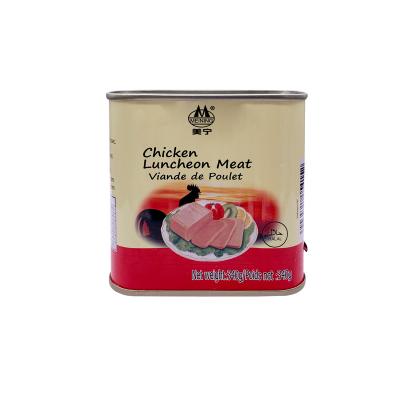 China Wholesale Canned Products Chicken Luncheon Meat Canned Halal Meat Packed In 340g for sale