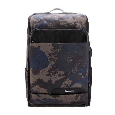 China With USB Fashion Waterproof Nylon Bags Laptop Outdoor Casual Camouflage Men Backpack for sale