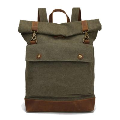 China 2022 Hot Sale Durable Travel Waterproof Hiking Vintage Waterproof Waxed Canvas Sling Sling Backpack For Men for sale