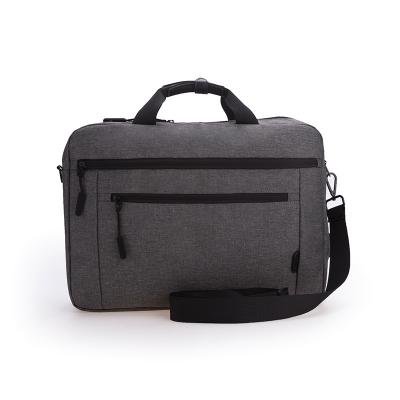 China Polyester PU Color Men's Business Shoulder Bags Laptop Backpack Dual Function Briefcase For Men for sale