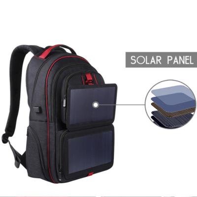 China With USB Solar Panel Backpacks With Usb Charger Business Travel School Bag Anti-theft Waterproof Laptop Backpack for sale