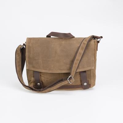 China Canvas Messenger Bag Mens Bags Anti-theft Waxed Shoulder Crossbody Bag for sale