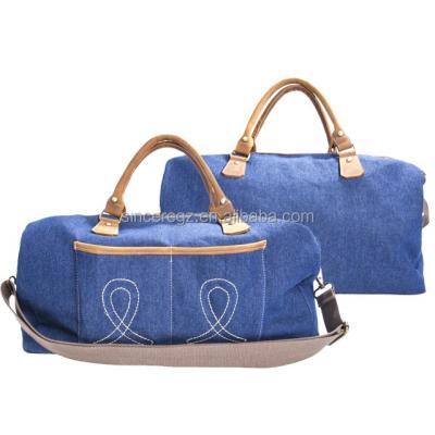 China Eco-Friendly PU Leather Oversized Canvas Travel Bag Sports Canvas Duffel Bag for sale