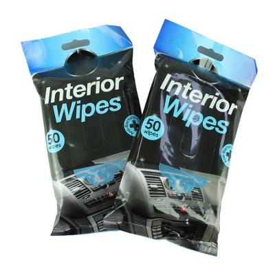 China 2020 Wholesale Automotive Interior Cleaning Car Cleaning Cloth Detailing Wet Cloth 50pcs for sale