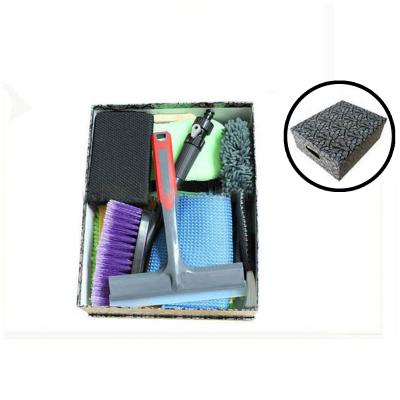 China Eco-friendly Professional Car Kit Brush Wash Station Portable Cleaning Tool Kit for sale