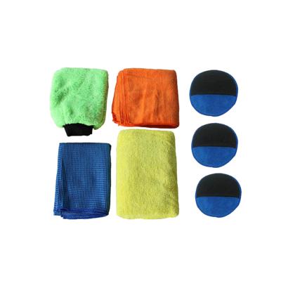 China 1pc Plush Fiber Wash Glove 27x20cm Popular Car Cleaning Set for sale