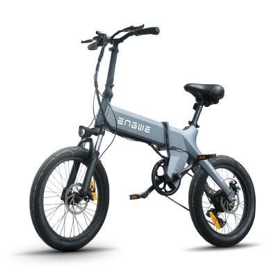 China C-20 Engwe Europe city warehouse has 20 inch front shock absorbing folding electric bicycle in stock for sale