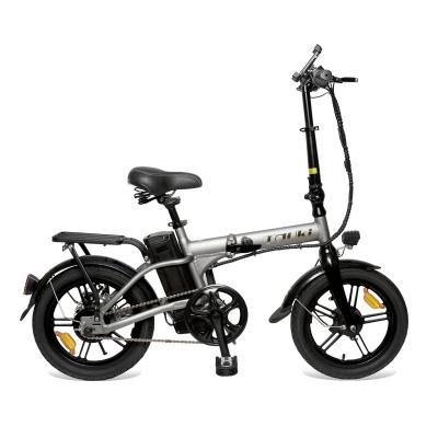 China High quality hot sale SUPERMAX electric dark electric folding bicycle Gray Bike 36v 10ah lithium battery steel for sale