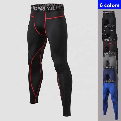 China Antibacterial Custom Logo Training And Jogging Wear Men'S Running Compression Gym Tights Pants Fitness Gaiters for sale