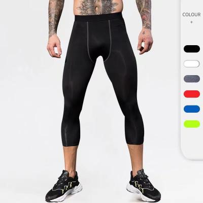 China Antibacterial Custom Logo Sport Activewear Jogger Men's Compression Pants Gym Training Pants for sale