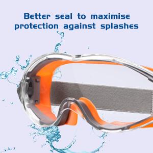 China 2021 High Quality Anti-splash Eye Protection Work Safety Thermoplastic Rubber Glasses for sale