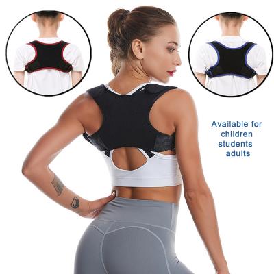 China Back Shoulder Support Belt Hook and Loop Back Brace Adjustable Posture Corrector for Child and Adult for sale