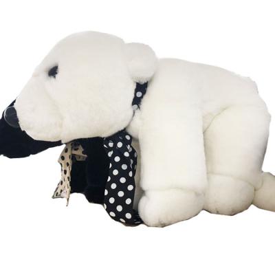 China Factory Wholesale Luxury Polar Bear Doll Rex Rabbit Plush Ornaments Hug To Support High-end Cute Luxury Ornaments for sale