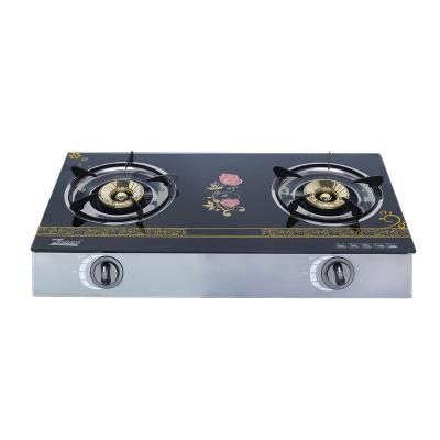 China Cheap Household Tempered Glass Gas Cooker Burner for sale