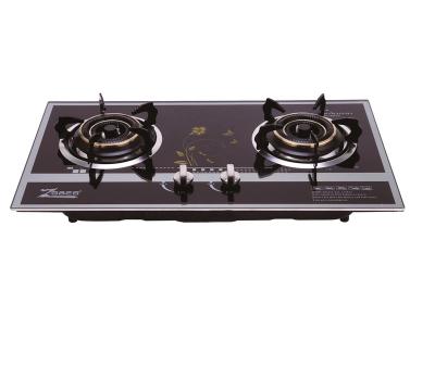 China Hot Selling Hotel Tempered Glass Built-in Gas Stove for sale