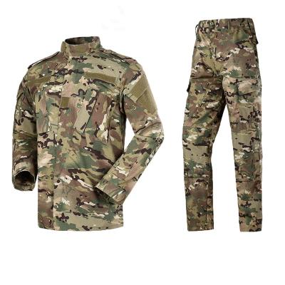 China Breathable Cheap Goods Military ACU Camouflage Ripstop Tactical Combat Set Uniform Men Camouflage Custom Made Police Army Uniform Set for sale