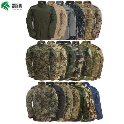 China Anti-Static In Stock Many Colors Camouflage Tactical Shirt + Pants One Set Police Uniform With S M L XL XXL Size Uniforms for sale