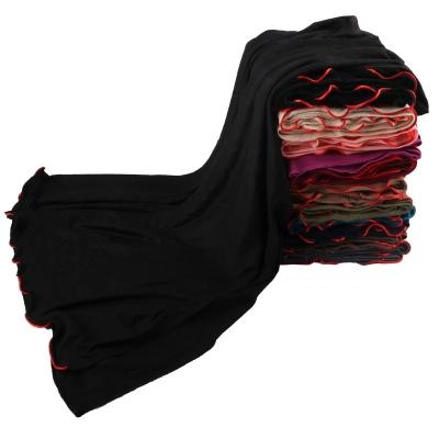 China Bilateral Shawls Wraps Solid Color Tank Hijab 180*80cm Discriminate Against Solid Color Women Wraps Single Scarf Long Tank Top Soft Material Hijab Scarf for sale