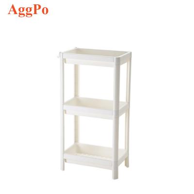 China Kitchen Viable Bathroom Plastic Corner Drying Rack Three Layers Organizer Rack Storage Home Rack Basket for sale