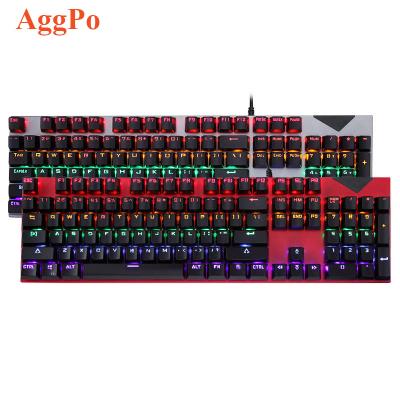 China Blue Switch Numpad Mechanical Keyboard 104 Keys Rainbow Usb Wired Mechanical Keyboard 30 Light Effects Keyboards for sale