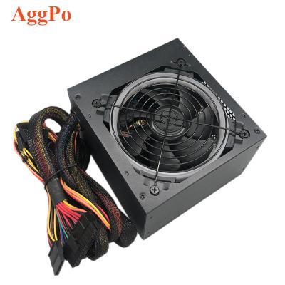 China Desktop Computer Desktop Power Supply Rated Quiet Host 450W RGB ATX 12V 15*14*8.5cm Fan Gaming PC Power Supply for sale