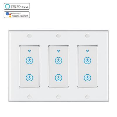 China US/AU Tuya Smart Zigbee Touch Switch WiFi Wall Switch Voice Control Lamp Switch Standard Shipping and Manipulation - DS123 for sale