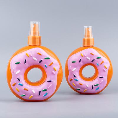 China New Design 330Ml PP Personal Care Donut Creative Doll Cartoon Empty Mist Spray Bottle For Kid for sale