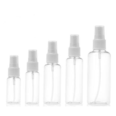 China Custom Transparent Personal Care 30ml 50ml 100ml 300ml 500ml Hand Sanitizer Mist Spray Bottle Atomizer With Screw Cap for sale