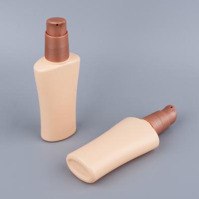 China Personal Care Customizable Gold Coloer HDEP Luxury Lotion Press Bottles For Face for sale