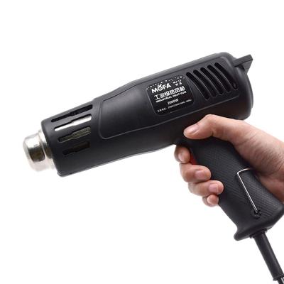 China 110V 1100W High Power Adjustable Temperature Setting Pneumatic Gun Automobile Film Gun Industrial Hot Baking Tool for sale