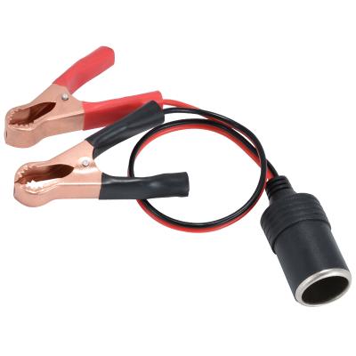 China A Flange Vehicle Mounted Female Cigarette Socket Cable Car Charger Socket Lighter Battery Clip 0 for sale