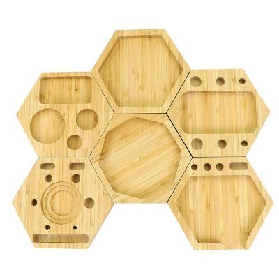 China Custom Trays Stocked Rolling High Quality Unbreakable Wooden Tray Tray Storage Wholesale for sale