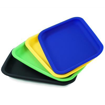 China 2022 Grass Rolling Wholesale Custom Design Chunk Trays Container Silicone Rolling Tray High Quality Silicone for sale