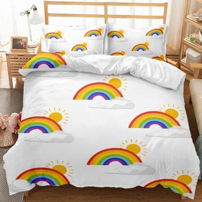 China Sustainable 3D Cartoon Printing Duvet Cover Set With Pillowcase for sale