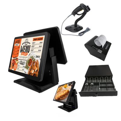 China Whole Set 15.6 Inch Metal Cash Register All In One Cash Register POS System Capacitive Moving Machine for sale