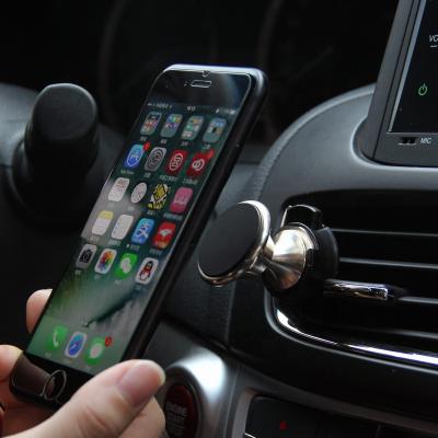 China Magnet Magnetic Car Phone Holder for Car Air Vent Vent Dashboard Free Rotation Die Cast Metal Zinc Alloy Custom C01 Accessories for sale