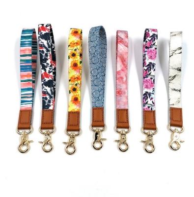 China Wholesale Popular Promotional Gift Factory High End Leather Neck Strap Custom Lanyard for sale